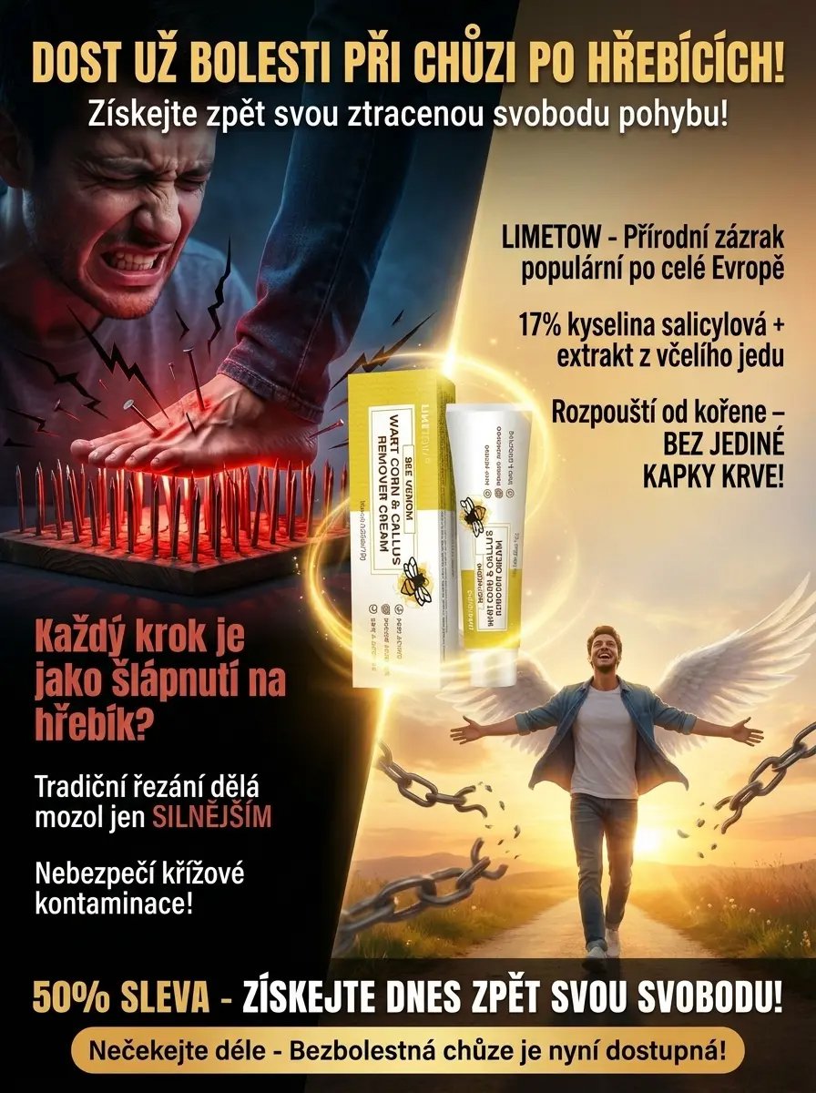 Krém na odstranění kuřích ok a mozolů s včelím jedem