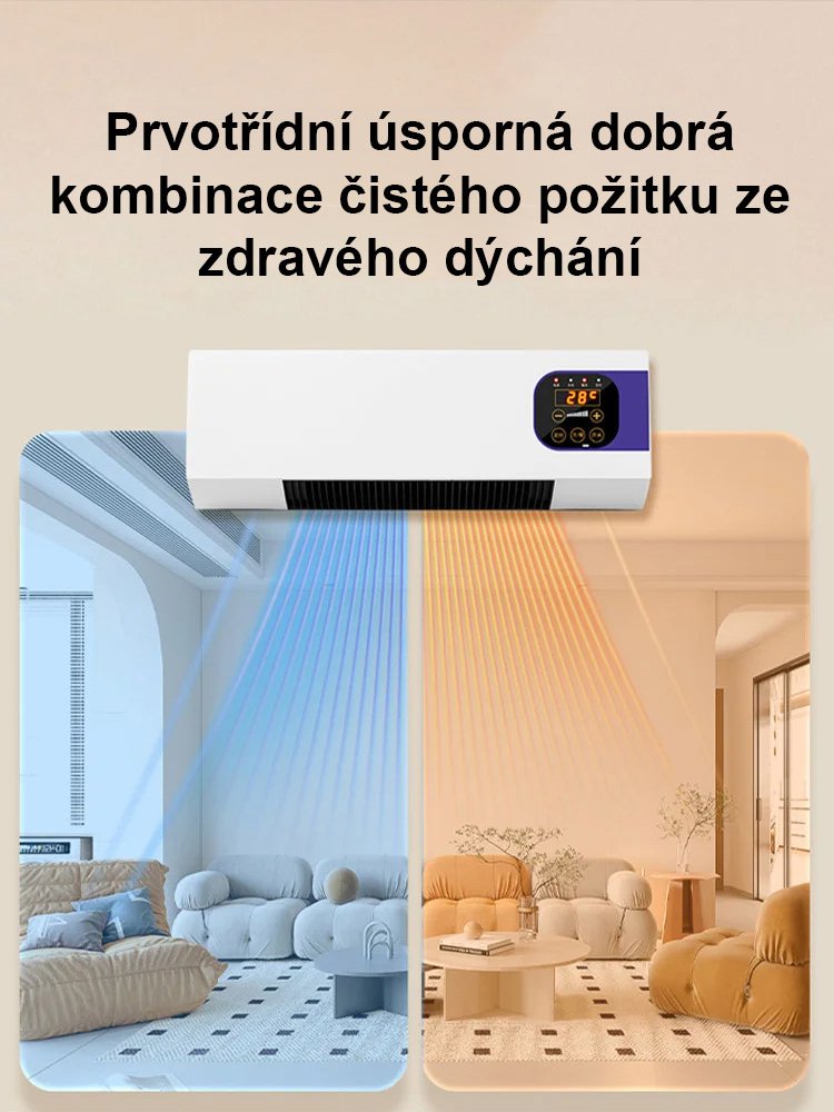 Nástěnná klimatizace s funkcí vytápění a chlazení