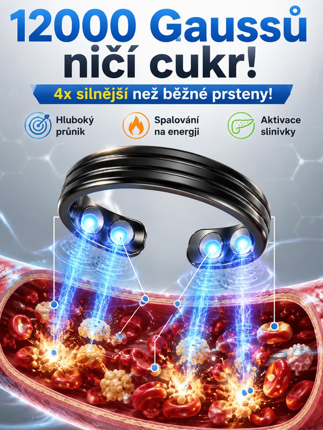 Německý lékařský magnetický prsten pro kontrolu cukru, zabraňuje komplikacím