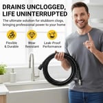 💧 Třívrstvá hadice odolná proti zlomení – PVC a nerezová ocel. Univerzální konektor, snadná instalace. Ideální pro intenzivní čištění! 🚿🔧