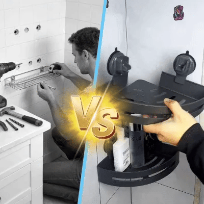 Trojúhelníkový držák sprchy s přísavkou