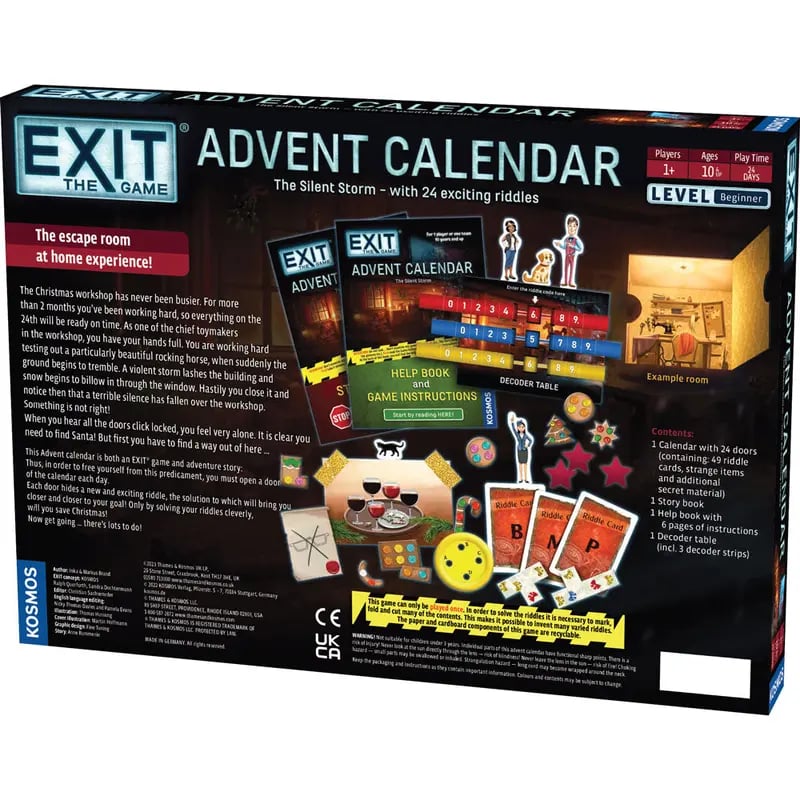 ⏰ POSLEDNÍ DEN SLEVA 50 % - 🎄 Unikněte z dílny! Adventní kalendář - 🗝️✨ 24 dní plných logických dobrodružství a zábavy 🔥