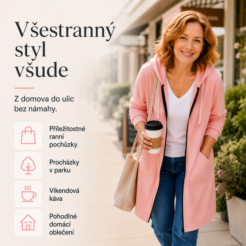 🥳Őszi Új Érkezések Akció 49% Kedvezmény🔥Női alkalmi cipzáras pulóver – Kényelmes őszi viselet✨