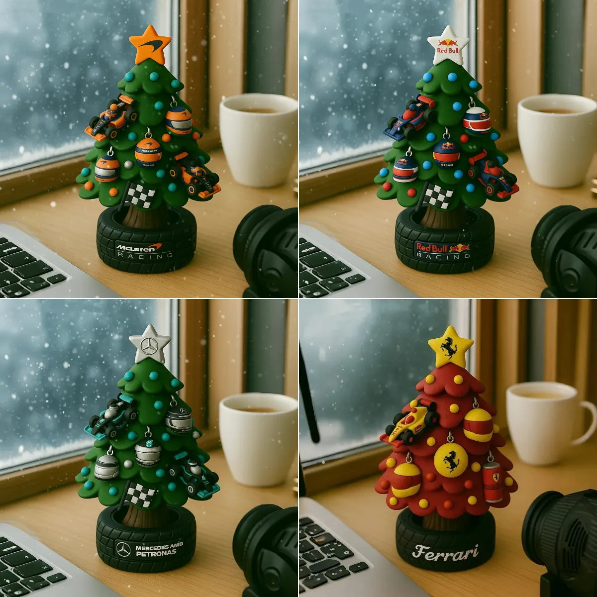 🎄🏎️ Miniaturní vánoční stromeček ve stylu týmu F1