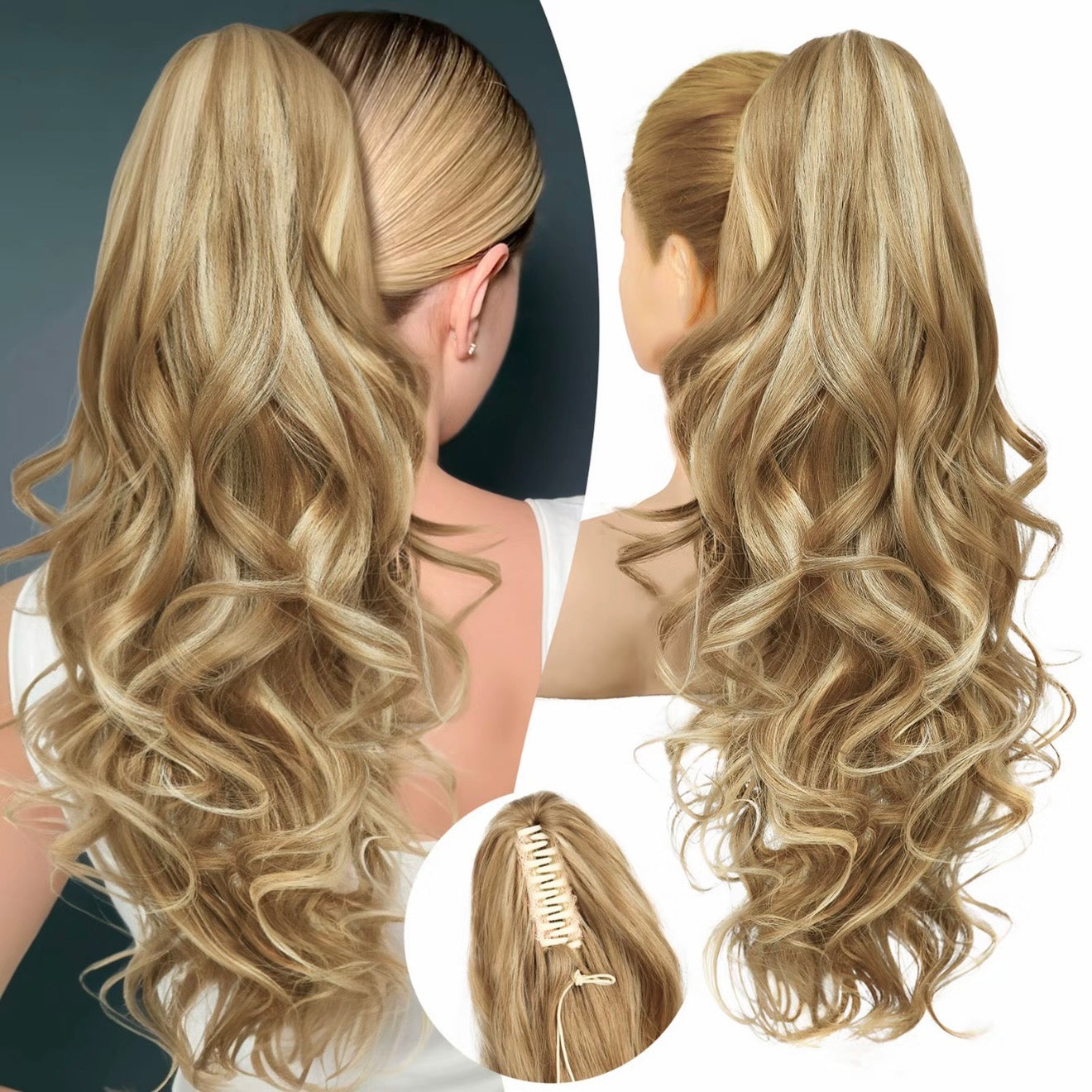 🔥 Časově omezená akce – sleva 50 % 👩💕 Clip-in prodlužování vlasů do culíku 🙋‍♀️