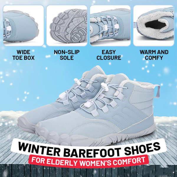 PROTISKLUZOVÉ A VODEODOLNÉ ZIMNÍ BEZOPATKOVÉ BOTY (UNISEX)👟