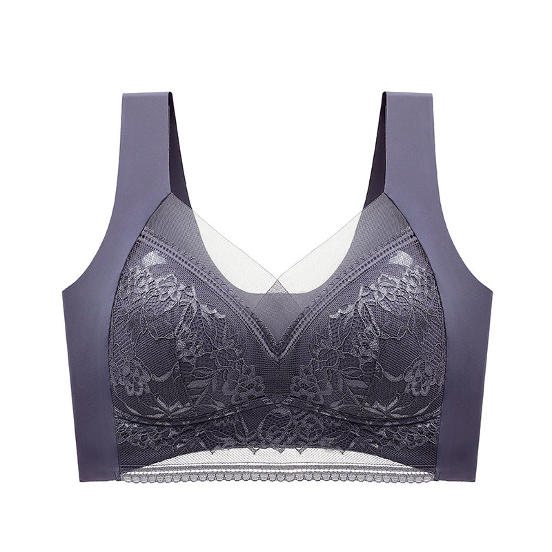 👙 Super pohodlná a měkká dámská krajková podprsenka bez ocelových kroužků【✨1 + 1 zdarma】