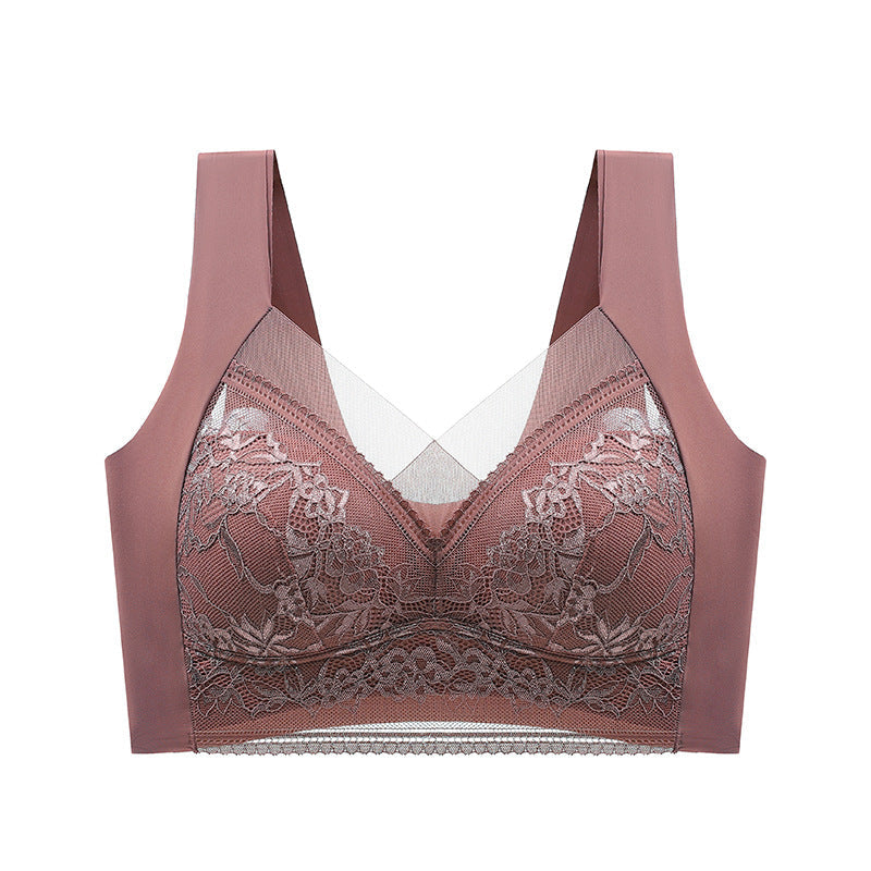 👙 Super pohodlná a měkká dámská krajková podprsenka bez ocelových kroužků【✨1 + 1 zdarma】