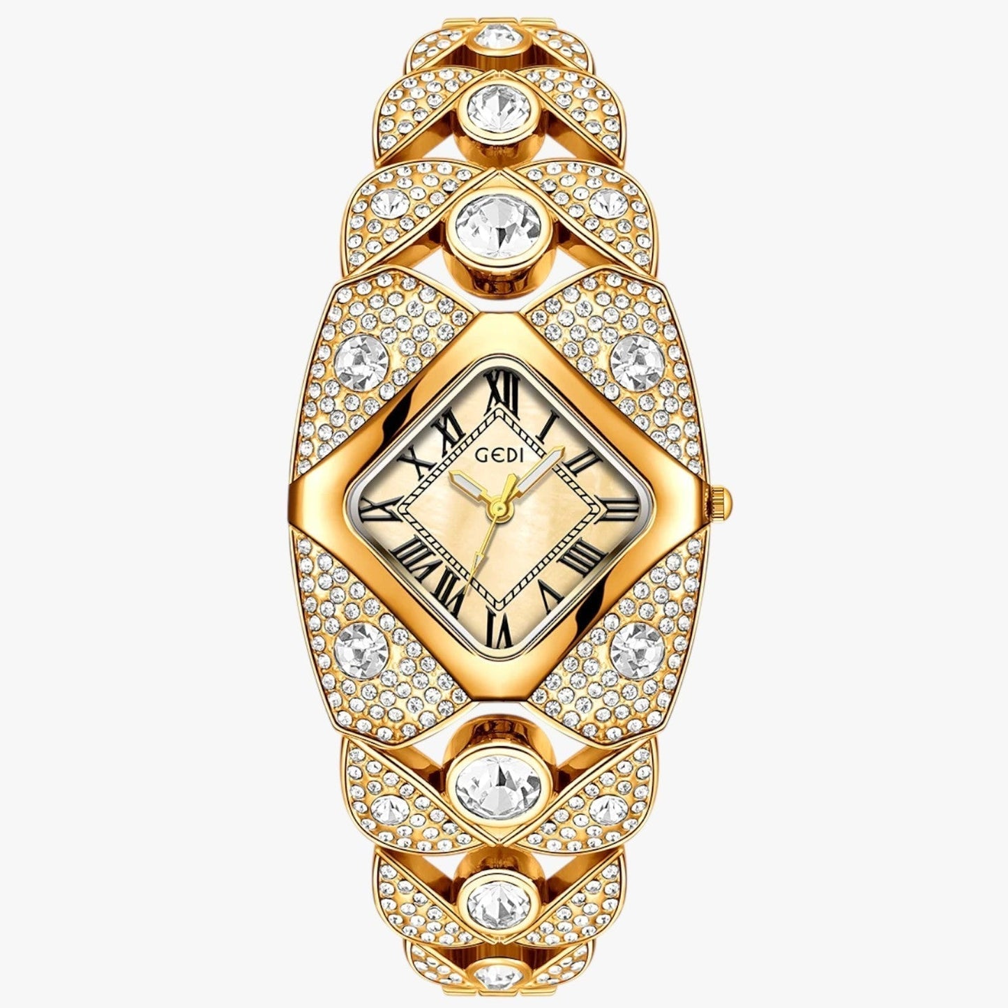 Callie | Dámské hodinky Elegance 2025 s lehkým diamantovým pouzdrem a voděodolným designem