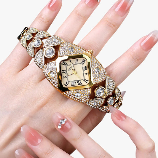 Callie | Dámské hodinky Elegance 2025 s lehkým diamantovým pouzdrem a voděodolným designem