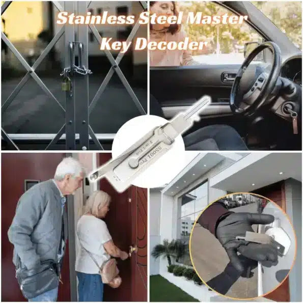 MASTER™ – 2v1 nástroj pro otevírání zámků a dekódování klíčů