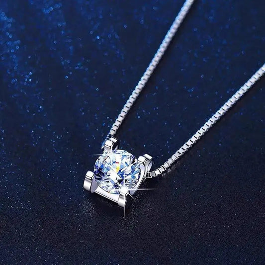 🔥Žhavý výprodej 2026❤️Náhrdelník s moissanitem ze sterlingového stříbra💎