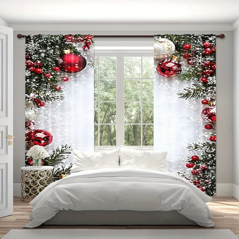 🎅Vánoční výprodej 49% SLEVA🎄Vánoční záclony