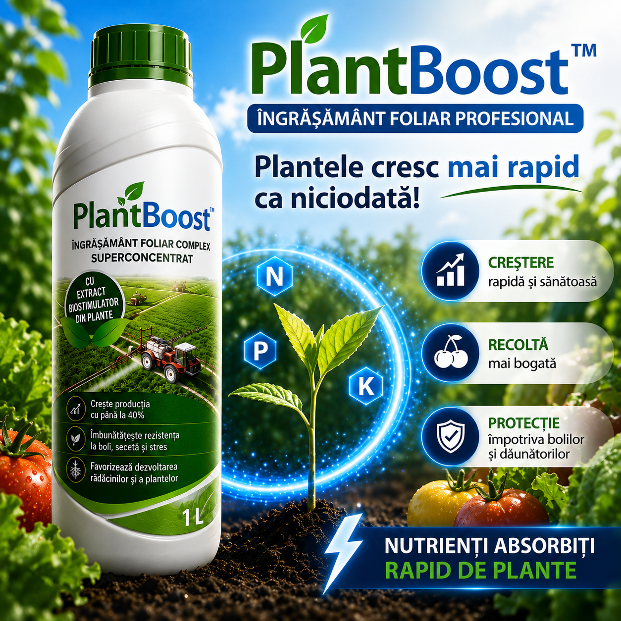 Profesionální listové hnojivo – PlantBoost™
