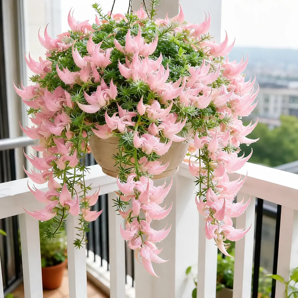 🌿🌸 Cibule rostliny pavoučího zobáku 🦜 Unikátní listy, snadné pěstování