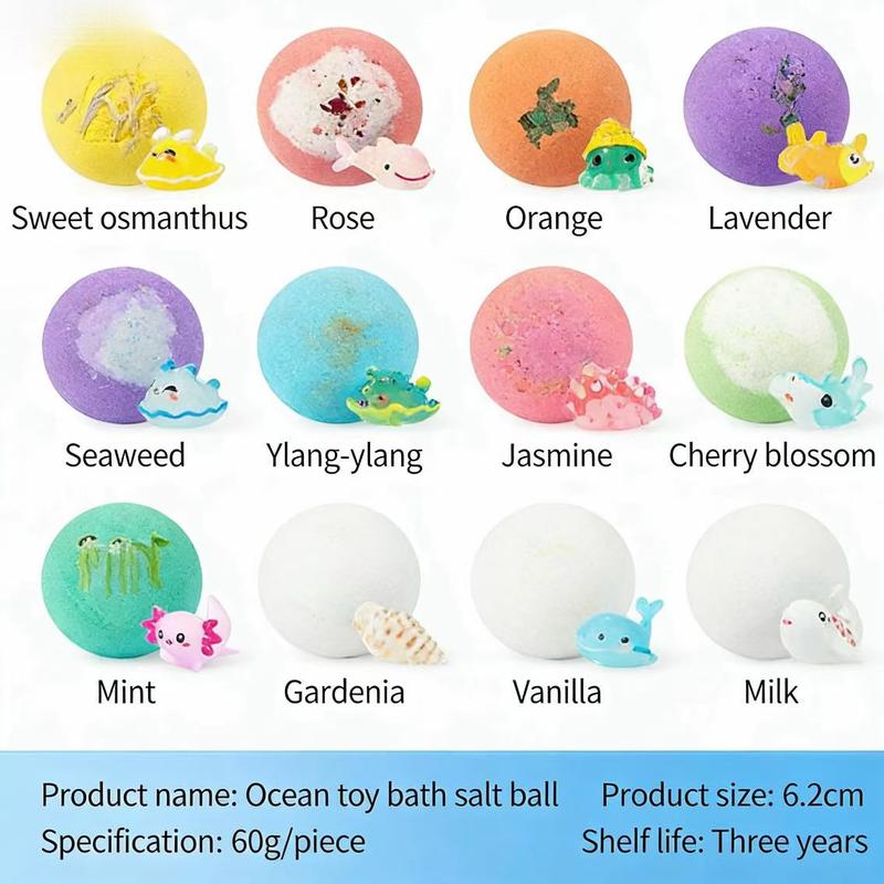 🔥🛁 Přírodní koupelové bomby pro děti s mega bublinkami a překvapením uvnitř 🥚✨12 ks. [1 balení]