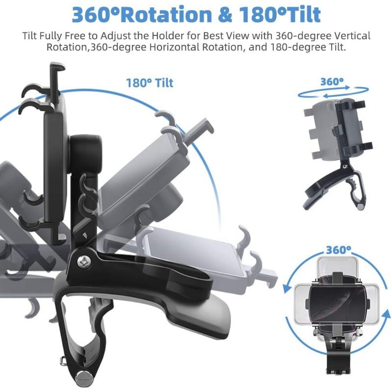 360stupňový otočný držák na palubní desku