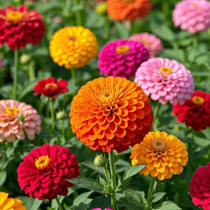 🌺Semínka dvojité cínie ve smíšených barvách