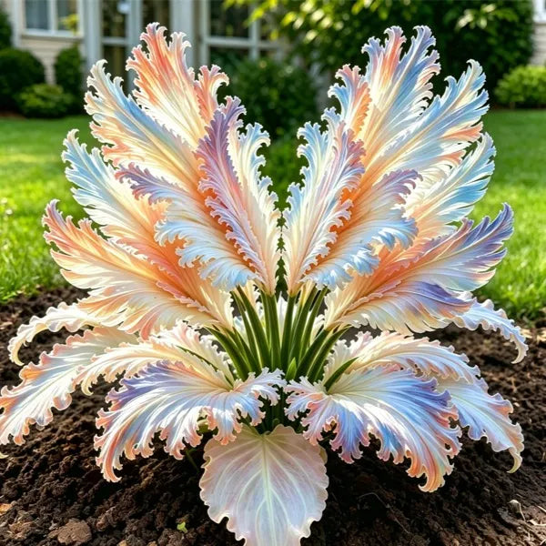 🌱Vzácné cibule hosty Swan Feather - 🦢 Půvabné listy, které se rozkládají jako labutí křídla