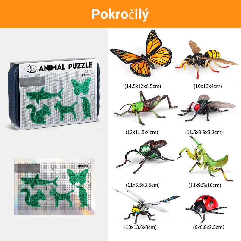 🐞Dětské hračky na sestavování hmyzu a zvířat🦋