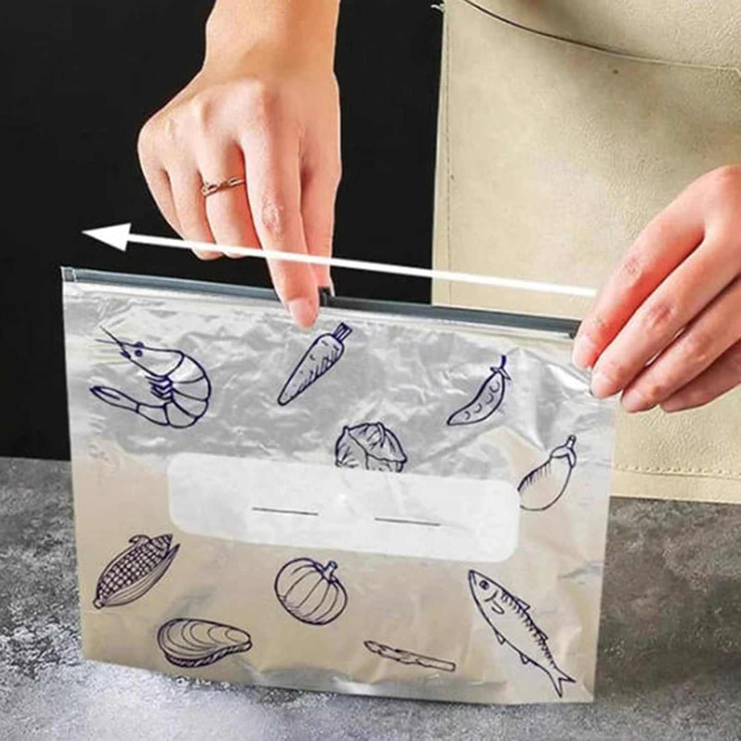 Opakovaně použitelné hliníkové sáčky na uchování čerstvosti – nový nejlepší přítel vaší kuchyně! 🍴✨