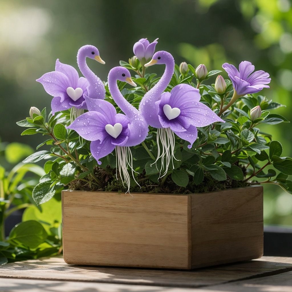 🔥 Jarní výprodej -50%! ✨ Okouzlující květiny "Purple Swan Blossom" – jedinečná kráska pro vaši zahradu