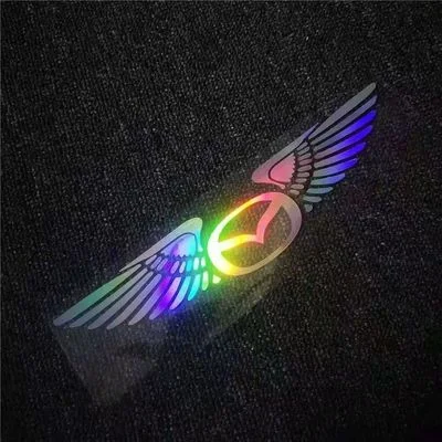 3D laserová nálepka na auto s andělskými křídly ✧4 ks✧