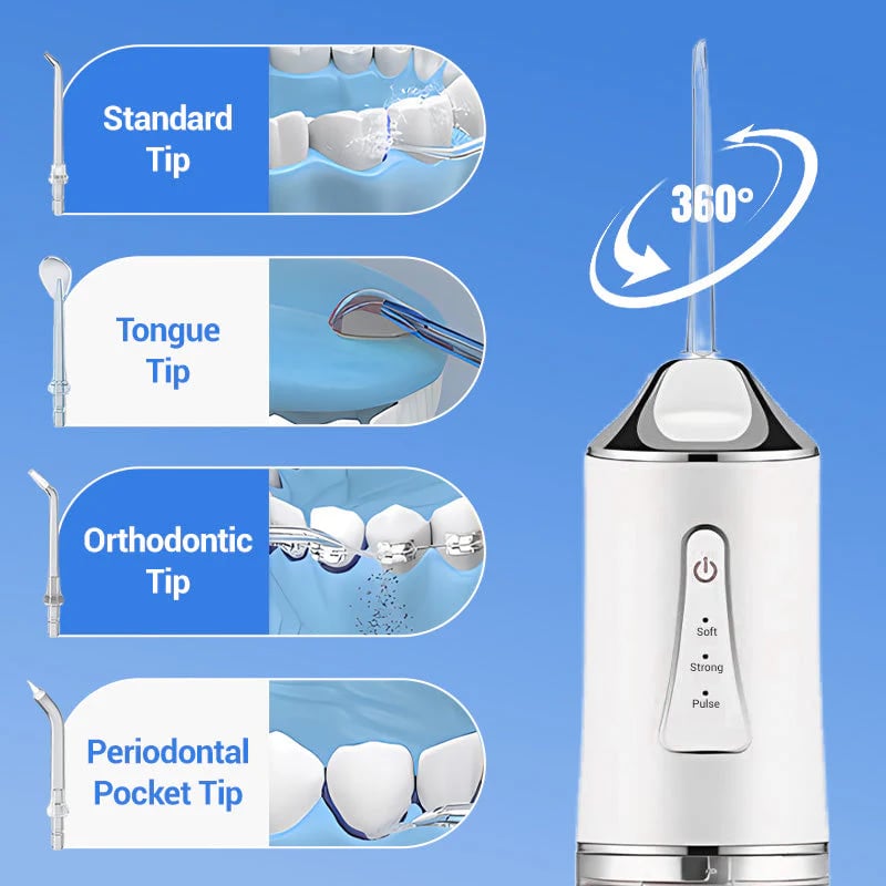 🦷 Přenosný ústní irigátor a dentální nit