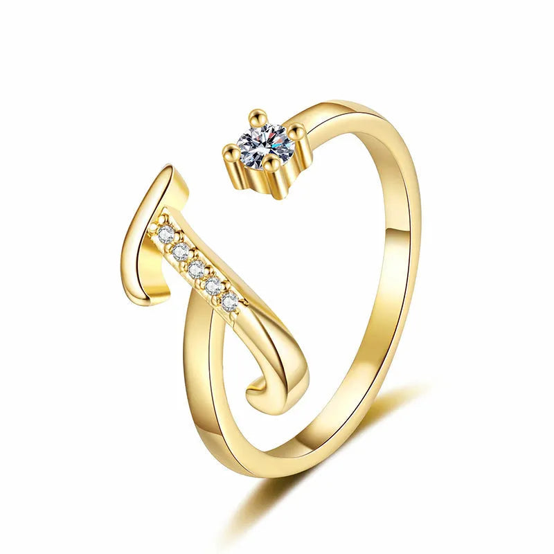 ⏳Časově omezená sleva 50 %⏰Nastavitelný třpytivý prsten s iniciálami pro ženy💍