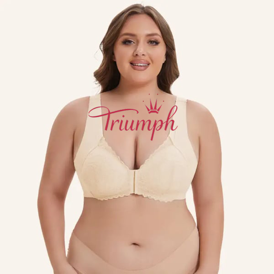 Triumph - (3 ks) 5D tvarovaná podprsenka bez kostic s předním zapínáním