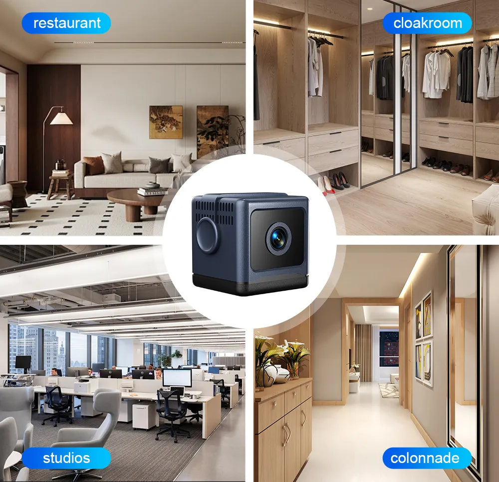 W03 Chytrá WiFi bezpečnostní kamera – 1080P HD, noční vidění, detekce pohybu, nízká spotřeba energie
