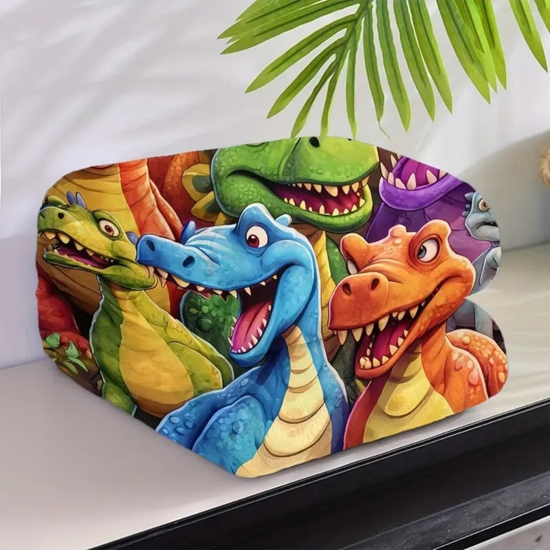 🎄Vánoční výprodej - sleva 49%🎅Měkká, zábavná deka s roztomilými, usměvavými dinosaury, digitální tisk na flanelový vzor ve vysokém rozlišení