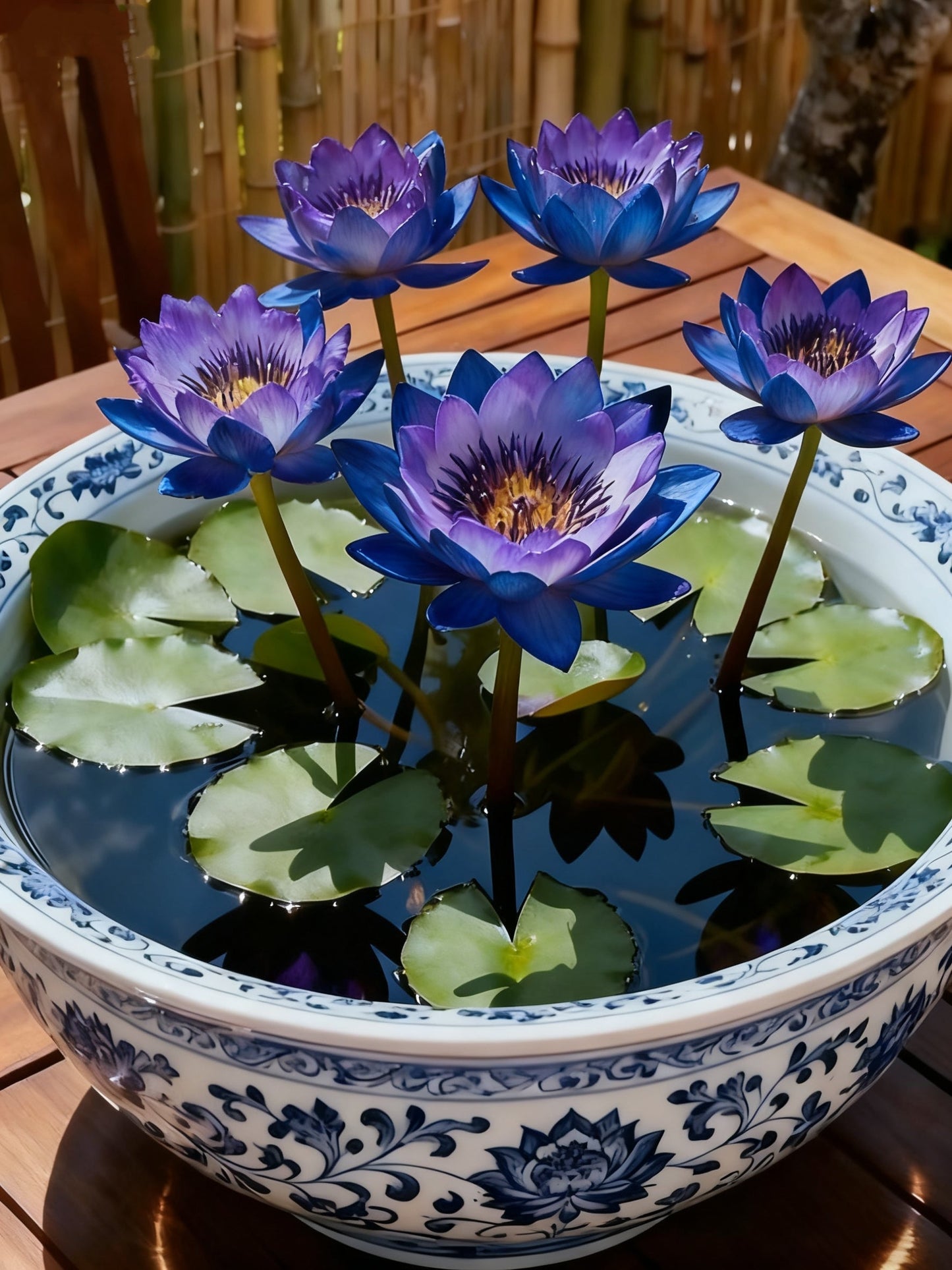 🌌💜 Lotosový stín – vzácná kráska ve vaší zahradě🌸