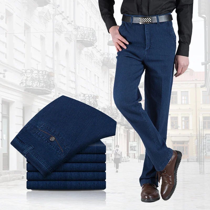 👖 Rovné pánské džíny s vysokým pasem -TAB