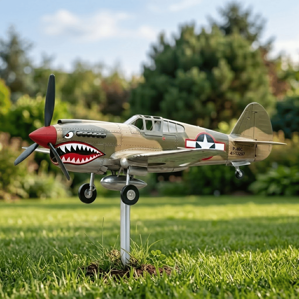 Větrný mlýn Shark Mouth Warplane Garden