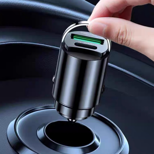 Skrytá USB nabíječka do auta s duálními porty