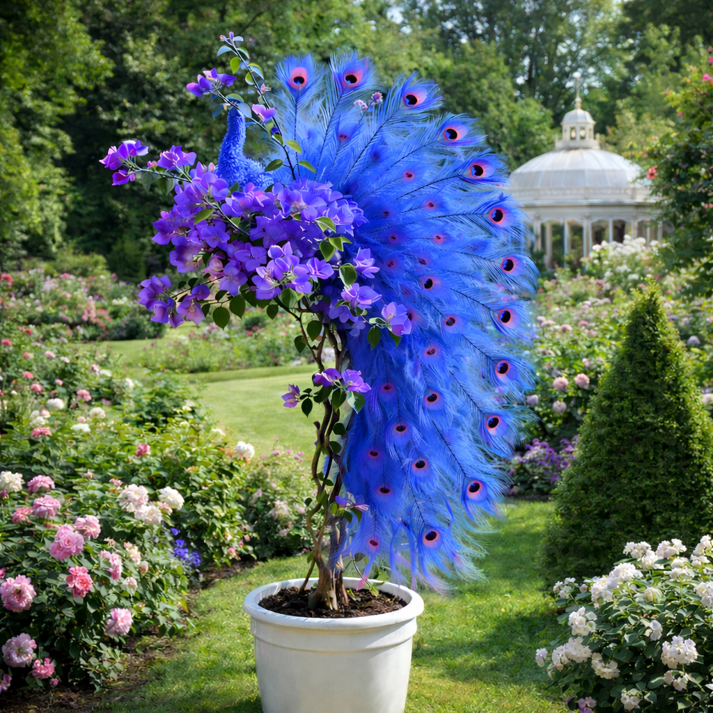 🦚Semena popínavé rostliny Peacock Bougainvillea – Zkrášlete svou zahradu elegantními květy pavího květu