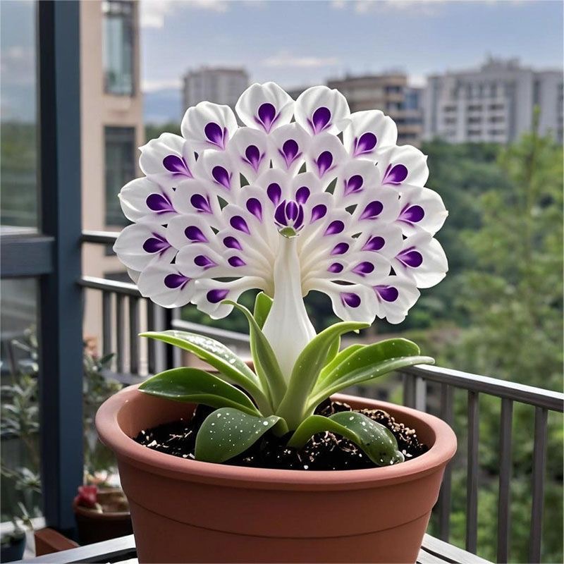 💠 Královna voňavých květin – cibule orchideje paví, vytvářející čistý a luxusní zahradní zážitek