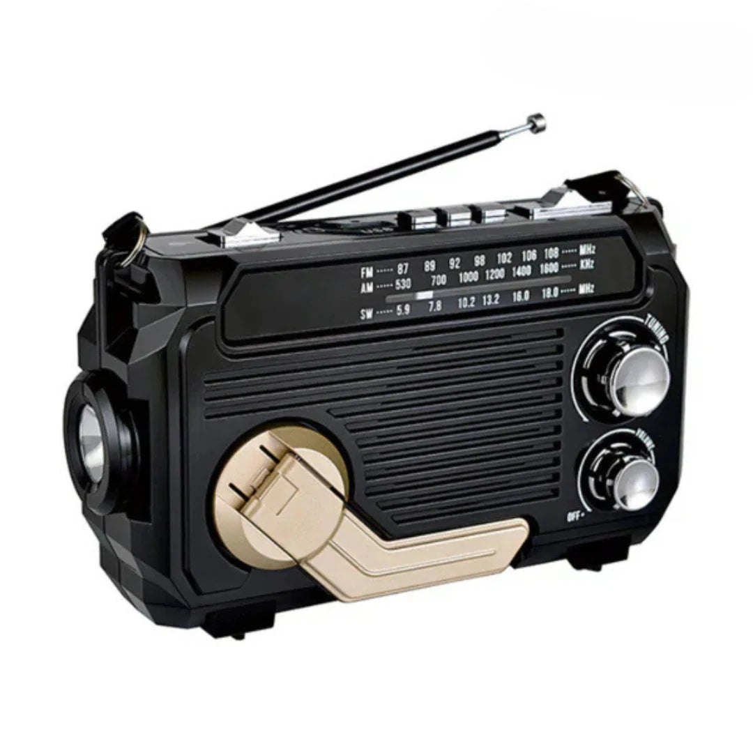 Ruční rádio s funkcí nouzového nabíjení