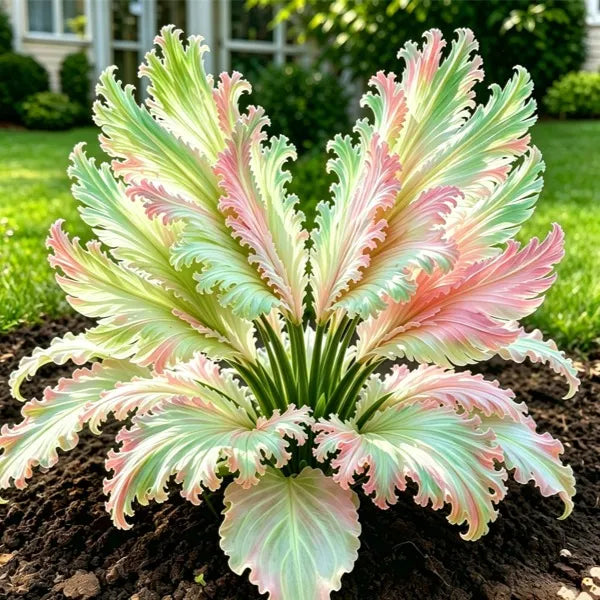 🌱Vzácné cibule hosty Swan Feather - 🦢 Půvabné listy, které se rozkládají jako labutí křídla