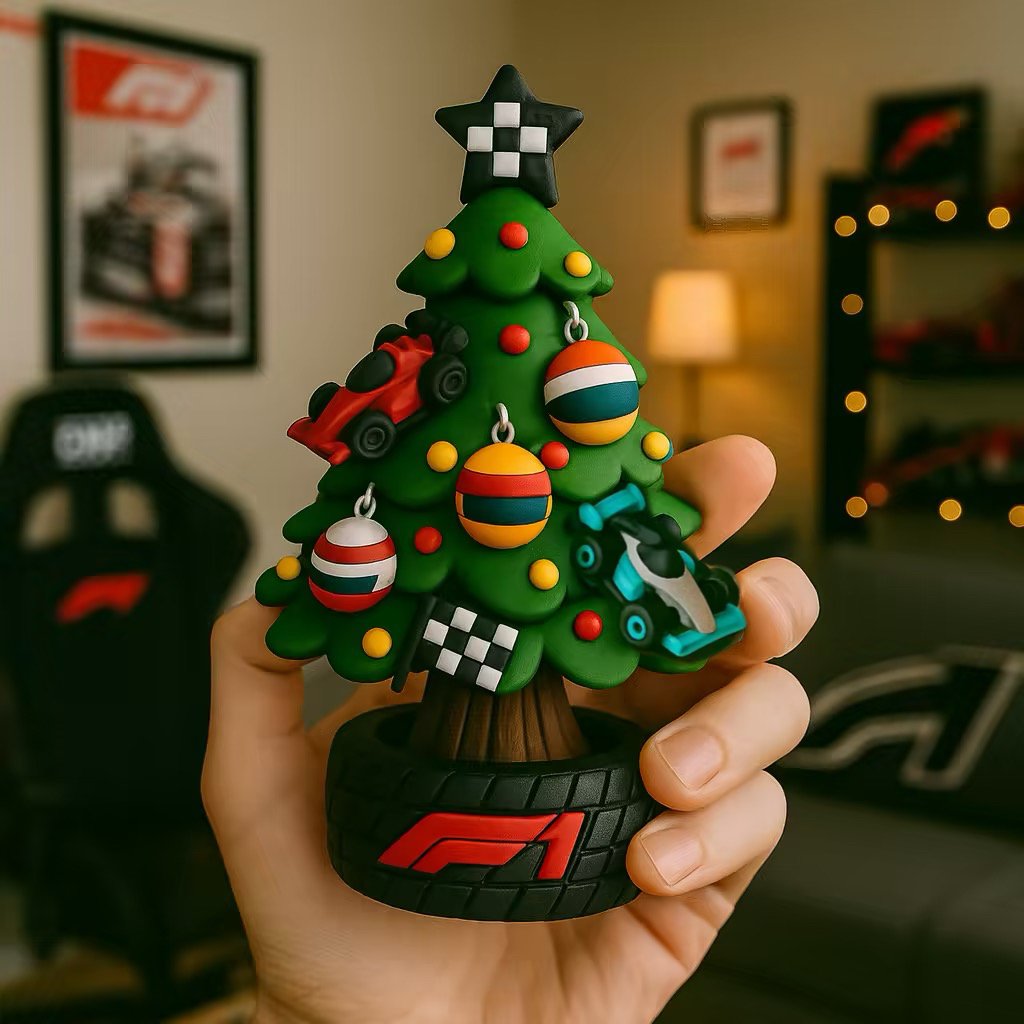 🎄🏎️ Miniaturní vánoční stromeček ve stylu týmu F1