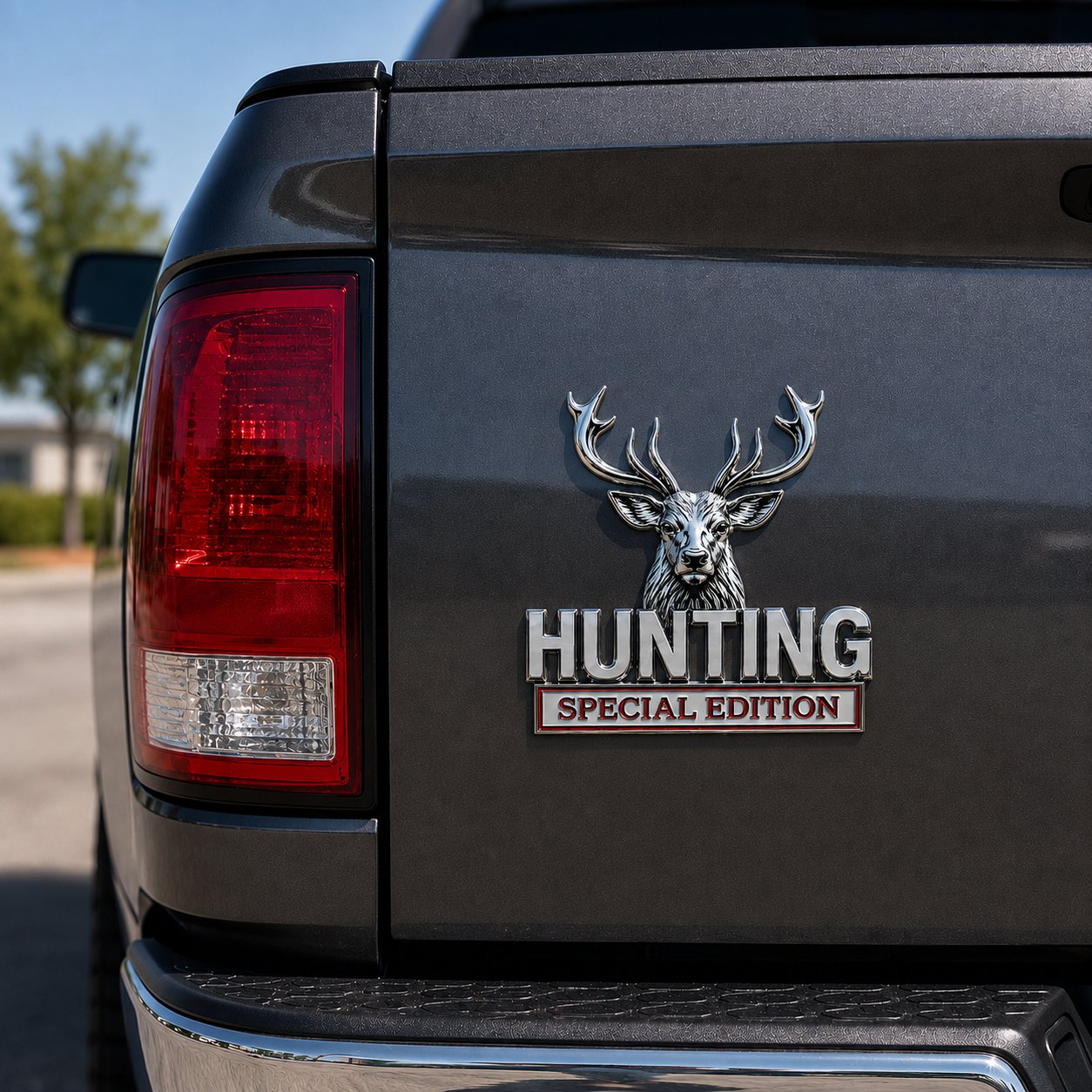 🦌 Speciální edice HUNTING - 3D chromovaný kovový emblém na vaše auto