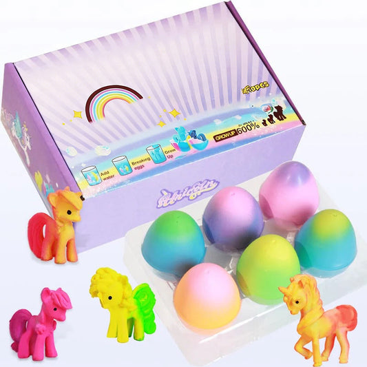 🦄Balení 6 líhnutých vajec rostoucího jednorožce