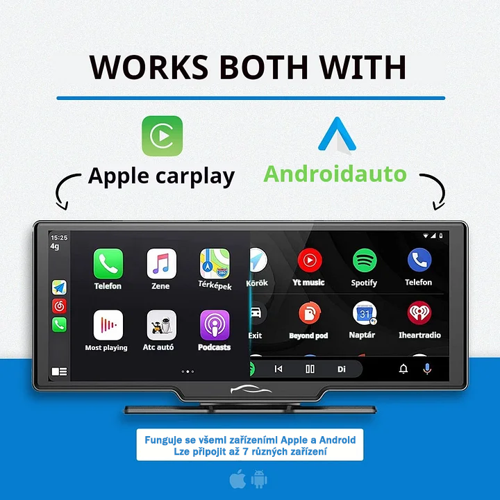 Auto tablet počítač inteligentní audio a video systém (Pro MaxTM model 2025).