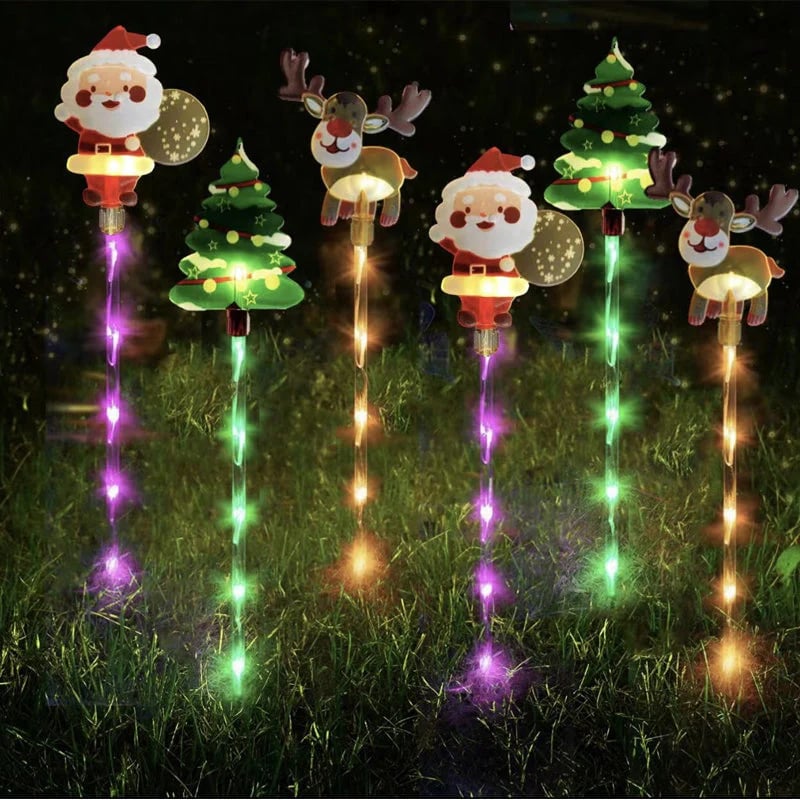 🎄🎁Sazení 6 kusů pohyblivých vánočních světýlek