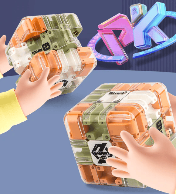 Velké 3D bludiště s kostkou 🧩✨ – Fascinující hra pro trénink mozku pro děti i dospělé 🧠