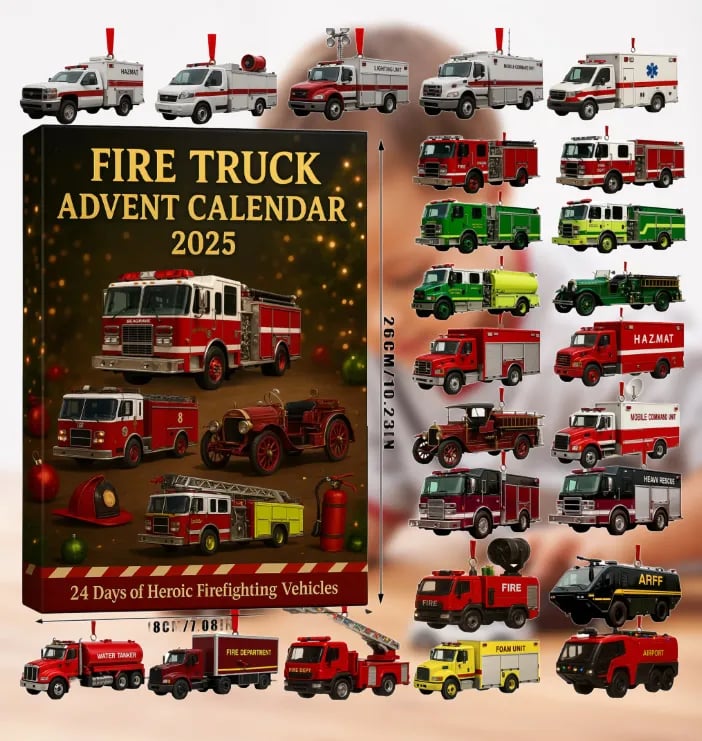 🚒🔥ADVENTNÍ KALENDÁŘ HASIČSKÝCH VOZŮ 2025🎁🌲