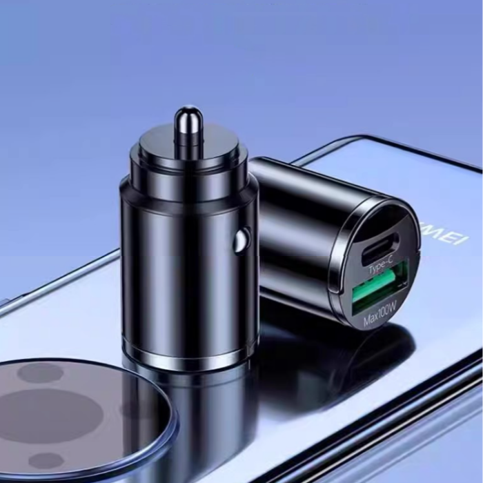 Skrytá USB nabíječka do auta s duálními porty