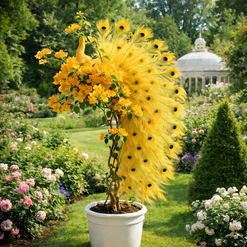 🦚Semena popínavé rostliny Peacock Bougainvillea – Zkrášlete svou zahradu elegantními květy pavího květu