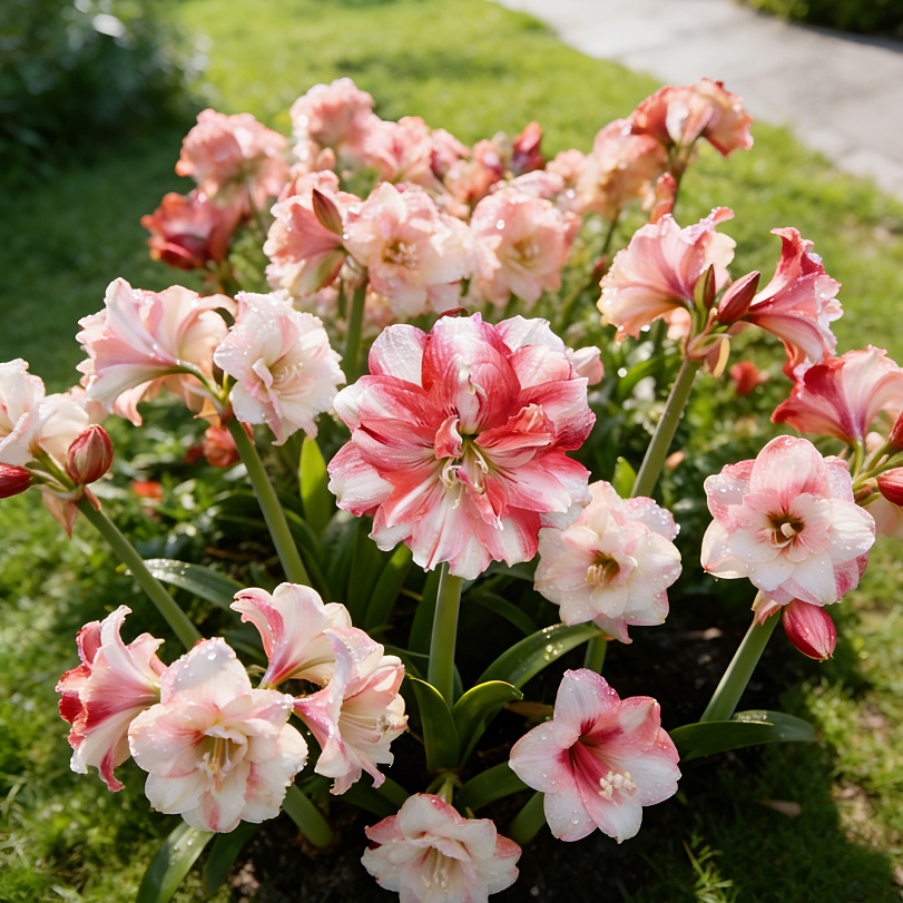 🌺Dvojité cibule amarylis s květinovou vůní – kvetou za 40 dní